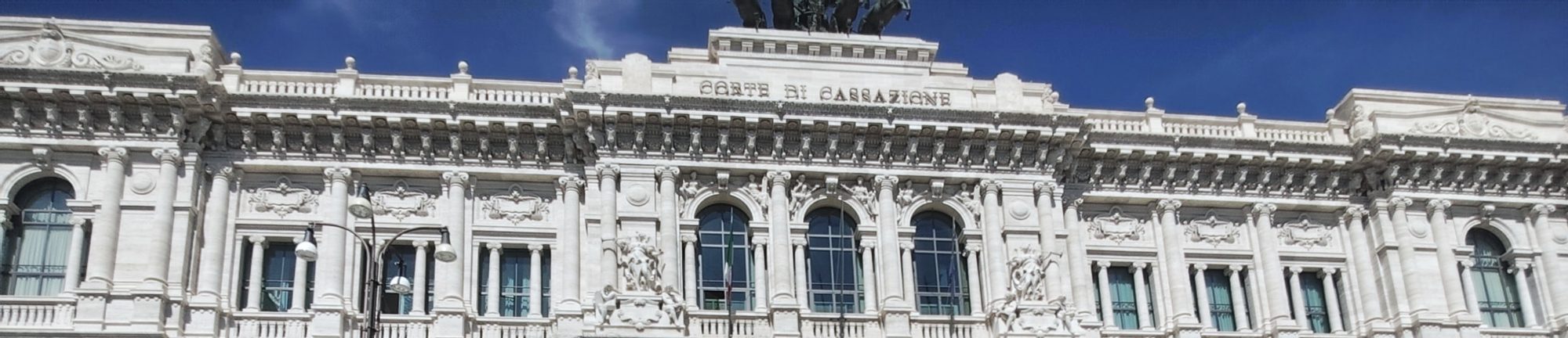 Facciata del Palazzo di Giustizia di Roma, sede della Corte di Cassazione
